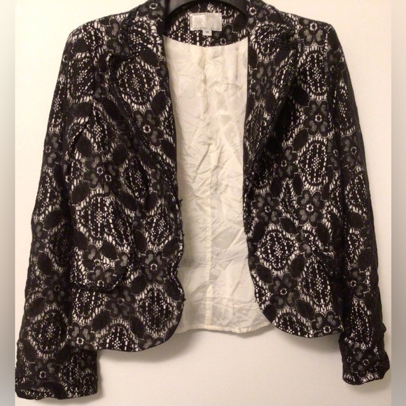 Roberto Makali Elegant Black and cream  Women's blazer size 10 - Picture 3 of 6
